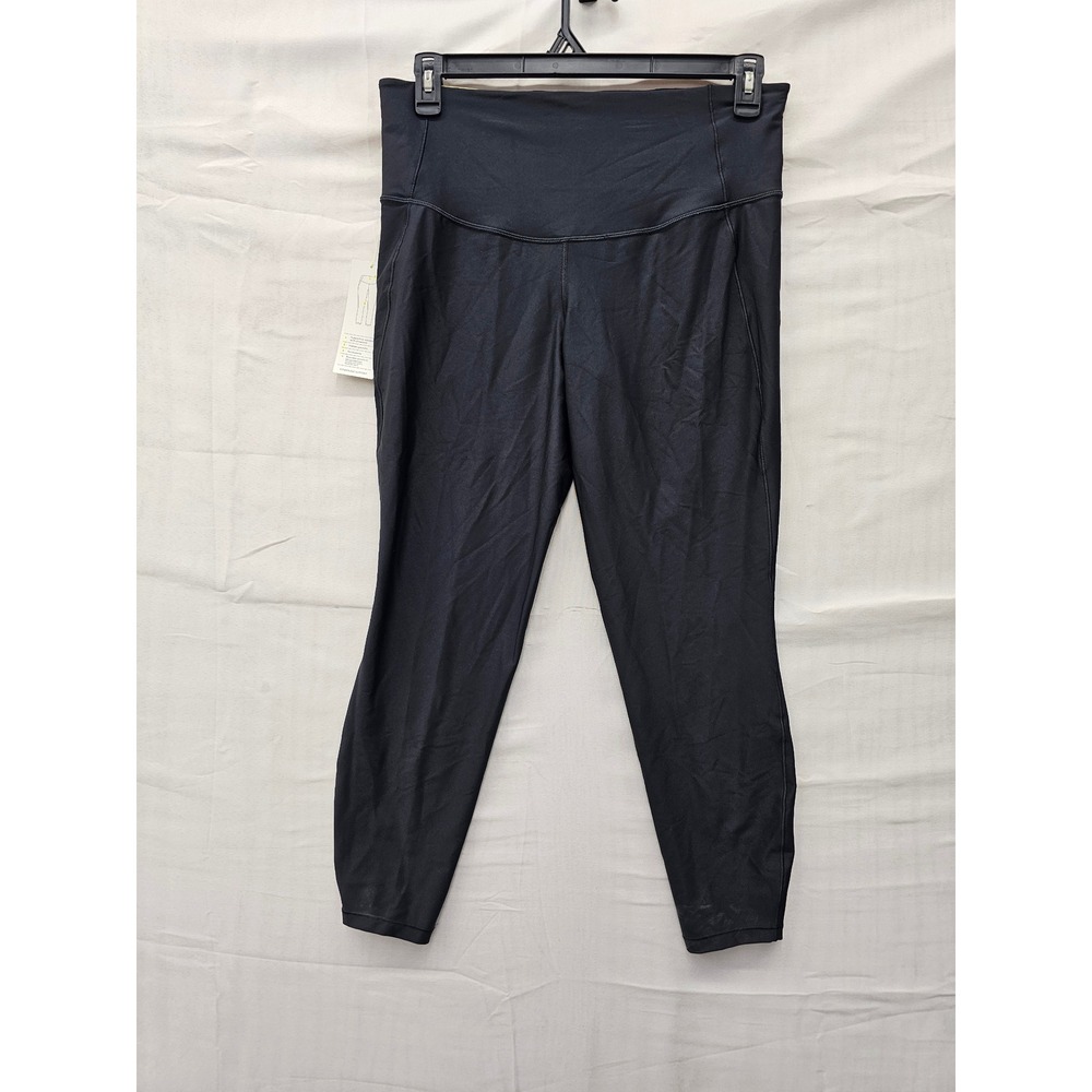 All in Motion Womens High Rise 7/8 Leggings Black Nylon Blend Size XL